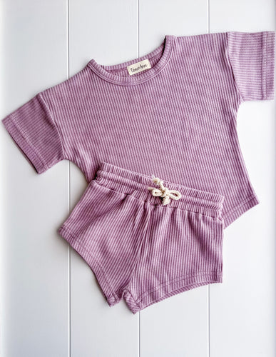 Lilac Waffle Set