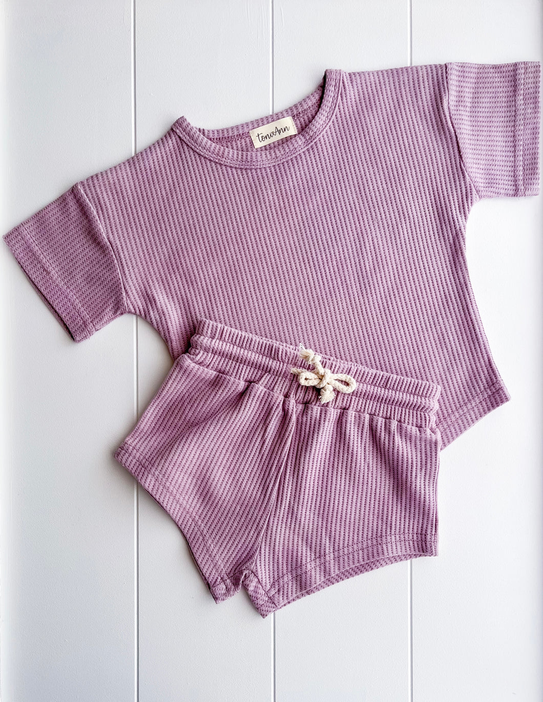 Lilac Waffle Set