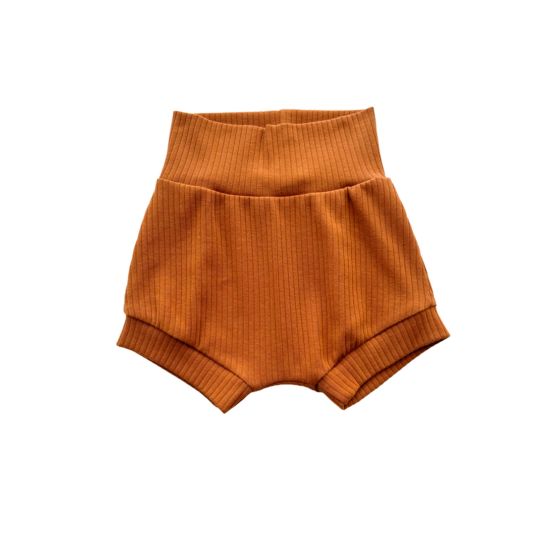 Toffee Ribbed Shorties