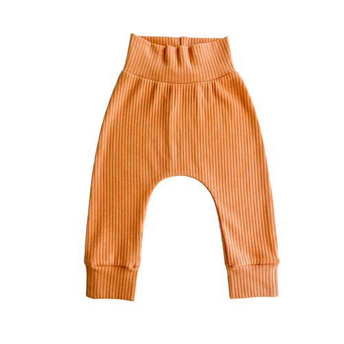Apricot Ribbed Leggings