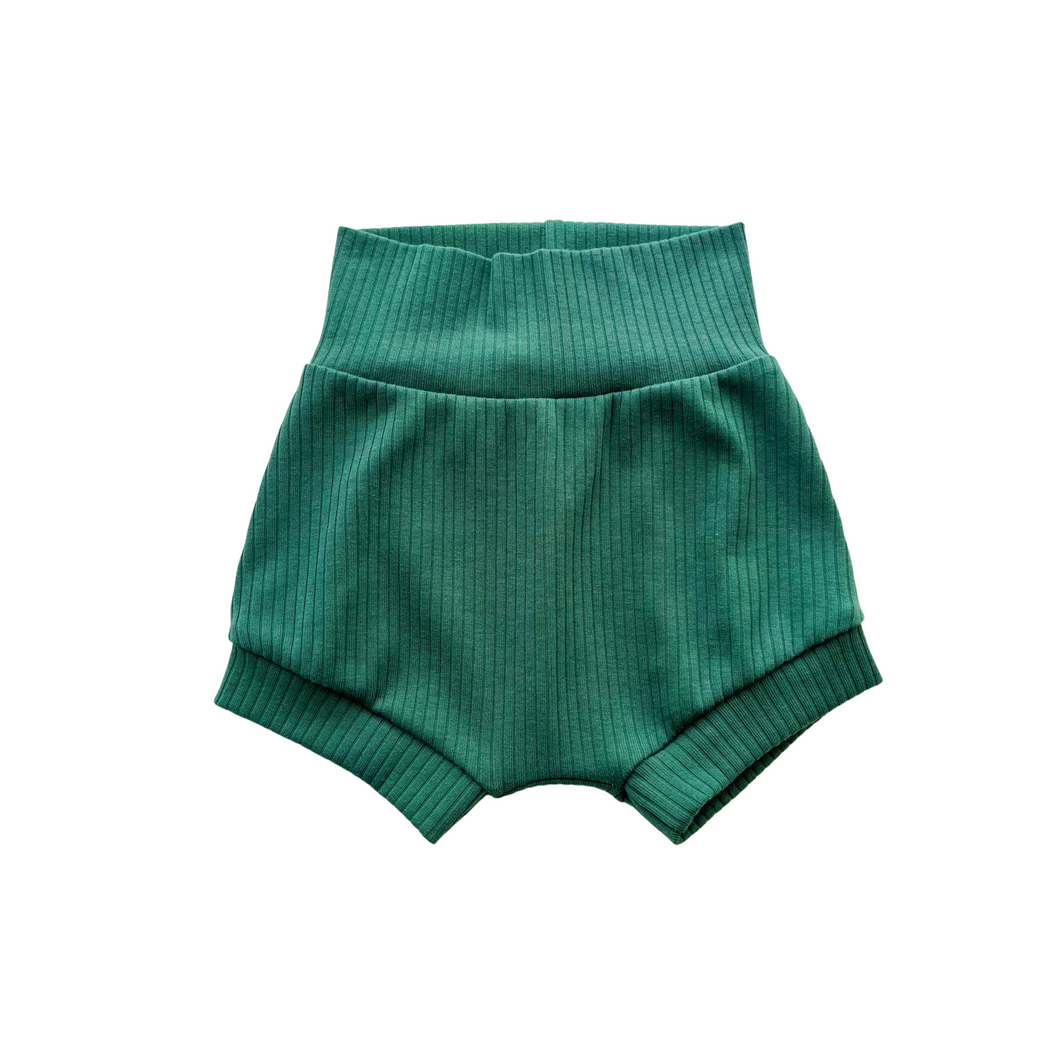 Forest Green Ribbed Shorties