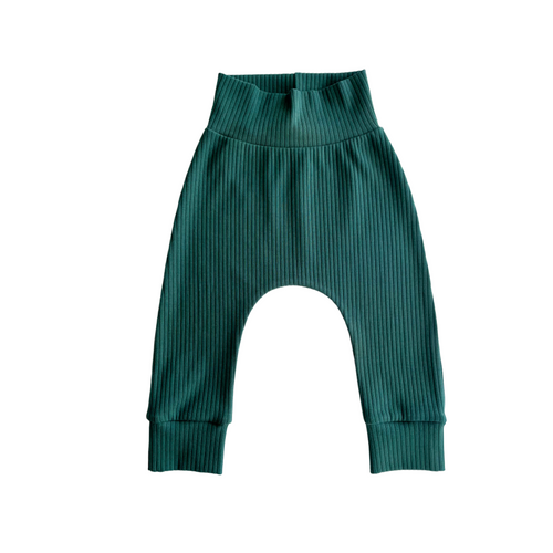 Forest Green Ribbed Leggings