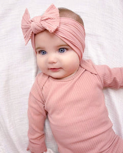 Long Sleeved Romper - Dusty Pink